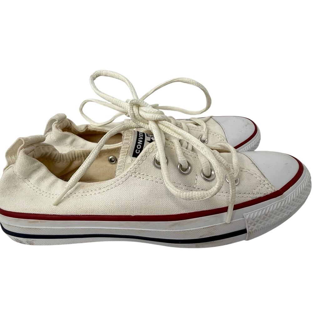 Converse Chuck Taylor White Canvas Low Top Sneakers Womens Size 8